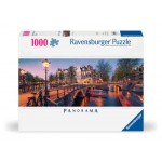 1000 pc Ravensburger Puzzle - Evening in Amsterdam Puzzle - Panoramic